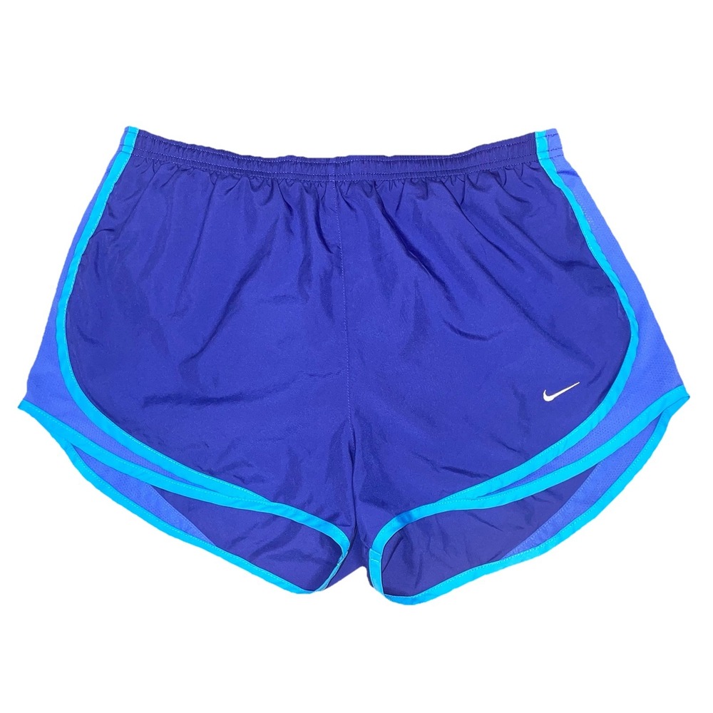 NIKE DRI-FIT Bright Blue Running Shorts Women's Size Large